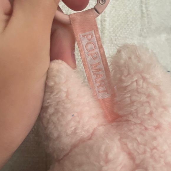 EUC POPMART labubu pink and white plush 7in - Picture 6 of 6